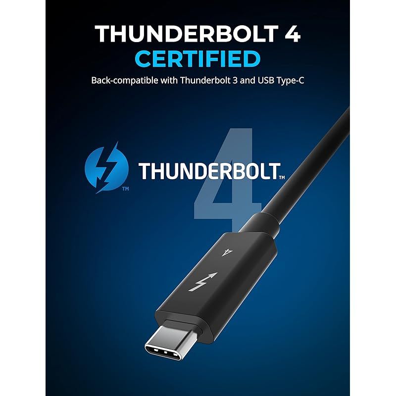 SABRENT Thunderbolt 4 パッシブケーブル 3.28 フィート 1 メートル CB-T4M1 1