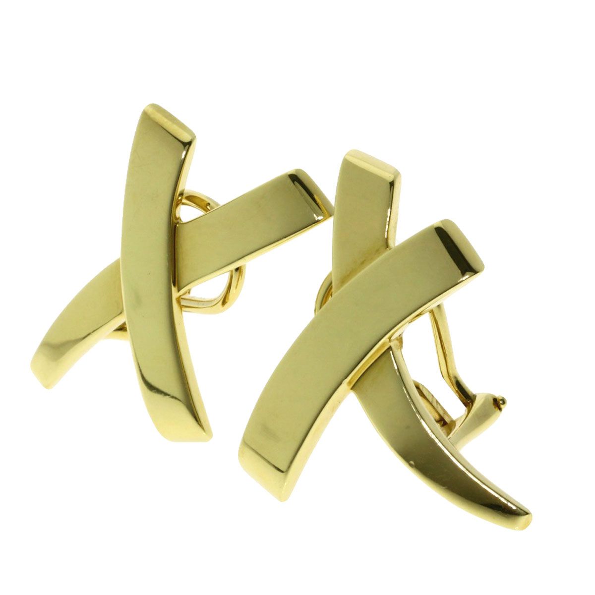 TIFFANY-Co. ティファニー パロマピカソ グラフィティ X ラージ イヤリング K18YG レディース