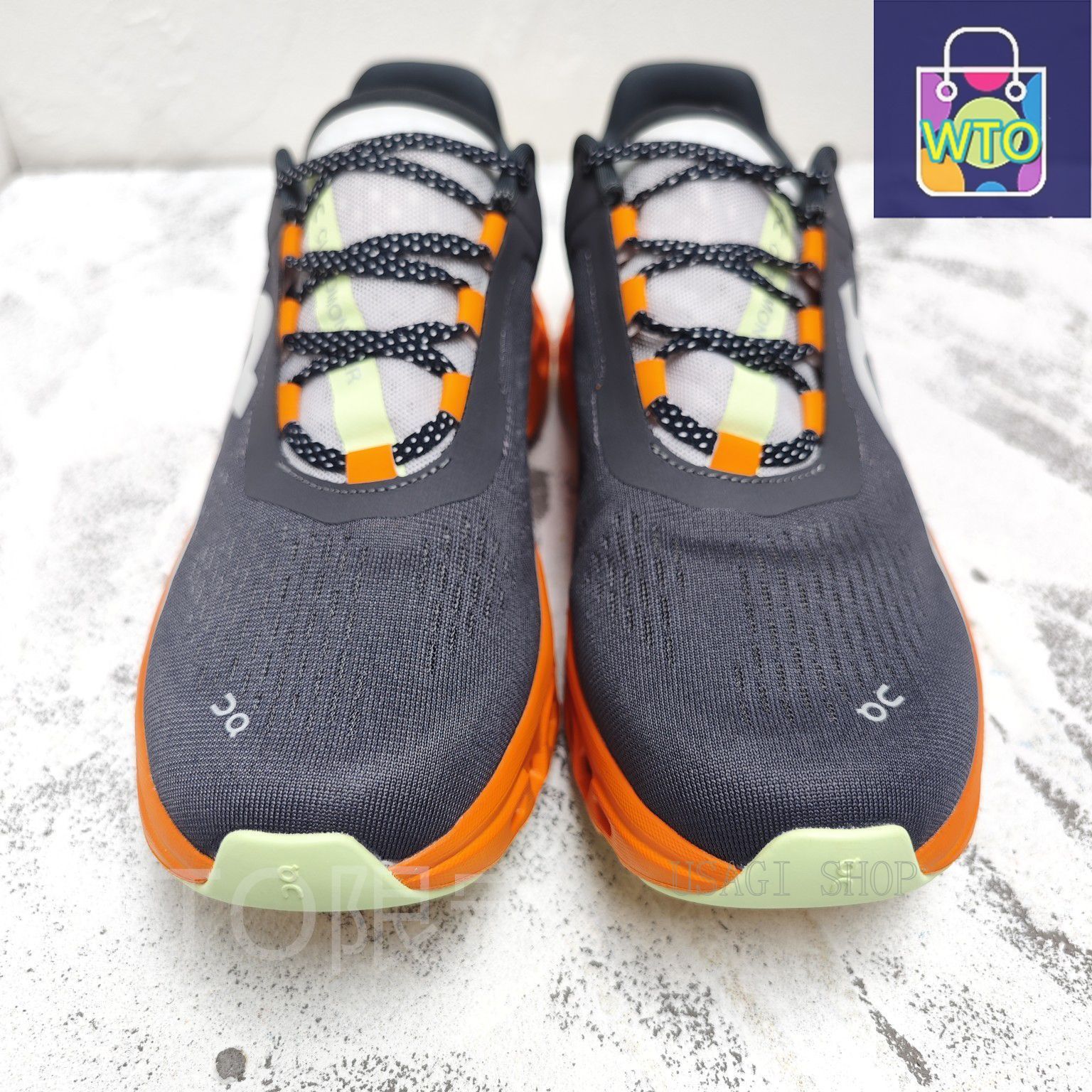 On Cloudmonster スニーカー グレー/オレンジ Men's Cloudmonster 2 | Grey & Orange | On United States
