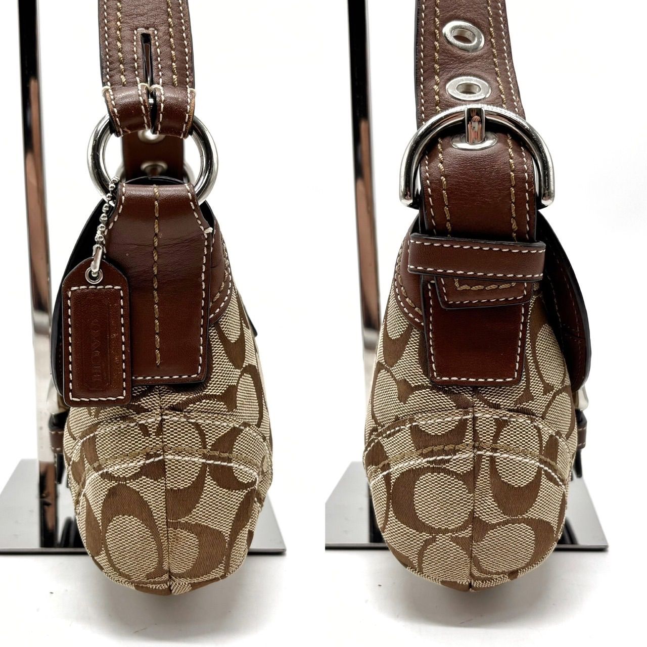 ✨良品✨COACH コーチ　ソーホー　フラップハンドバッグ　シグネチャー y2k ✨良品✨COACH コーチ ソーホー フラップハンドバッグ