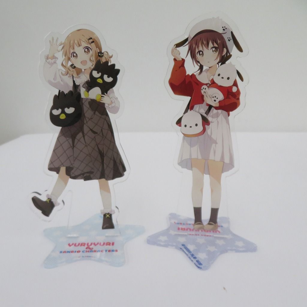 ゆるゆり 猫のぶーちゃん アクリルスタンド セット ごらく部 生徒会 台座付き ねこのぶーちゃん×ゆるゆり アクリルスタンドセット（生徒会 ゆるゆり