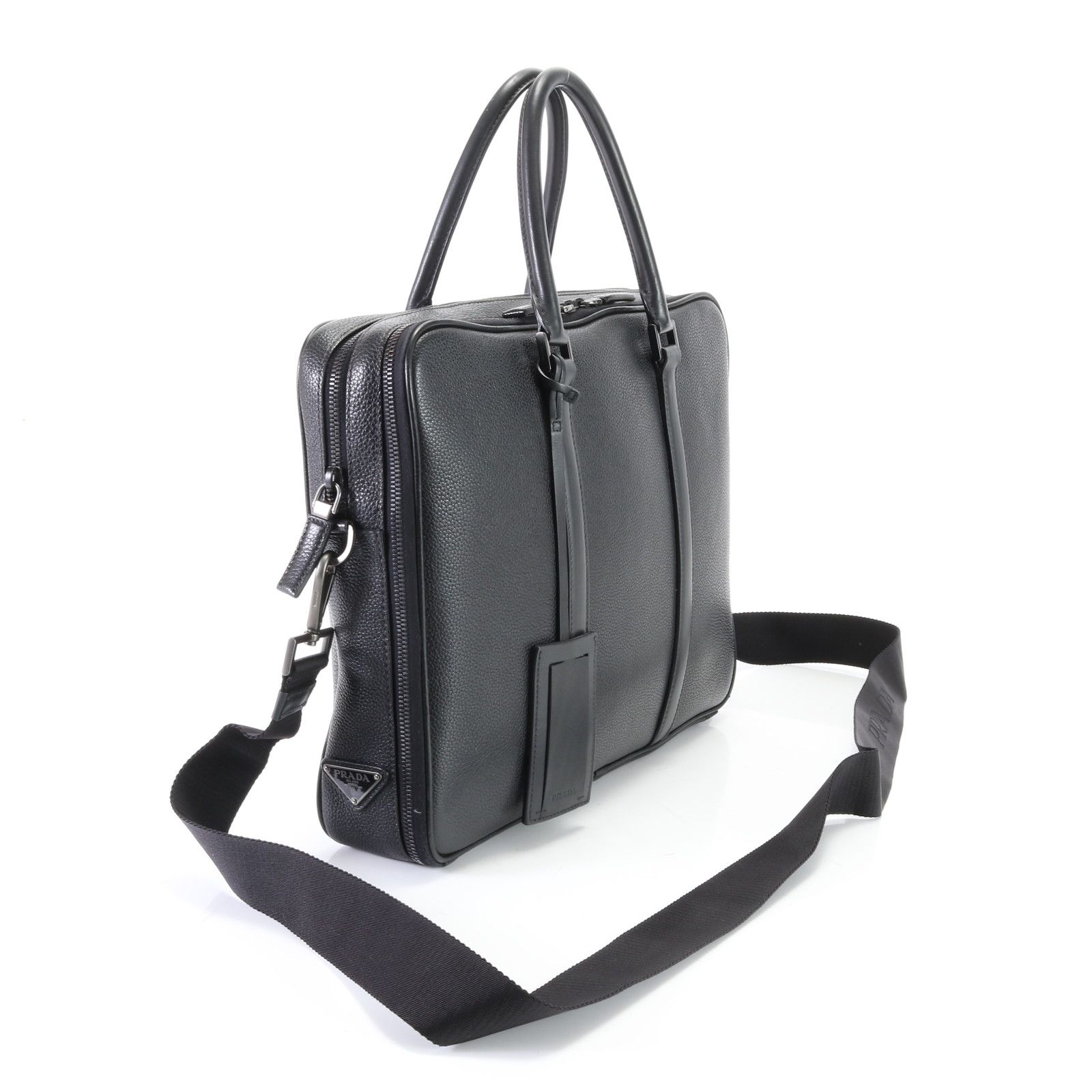 極美品 PRADA プラダ ビジネス トートバッグ 2WAYショルダーバッグ 