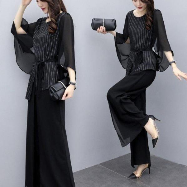 TO BE CHIC サイズ40 ネイビーセットアップ スーツ レディース