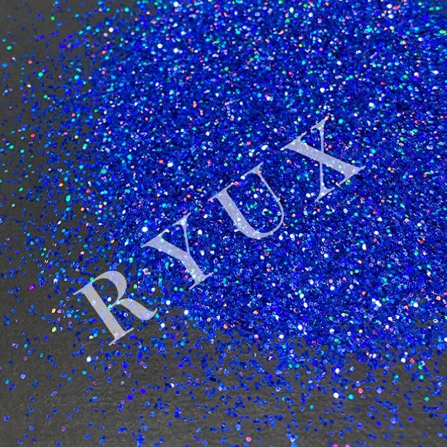 ラメ　フレーク　グリッター販売★Ryux ラメ グリッター レインボーブルー 0.6mm 50g 塗装 素材