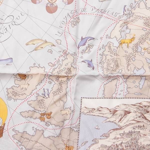 エルメス カレ90 Le Voyage De Pytheas ピュテアスの航海 スカーフ