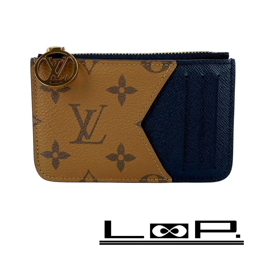 ルイヴィトン ポルトカルト ロミー カードケース コインケース モノグラム リバース ブラウン ノワール M81912 箱 453380 9