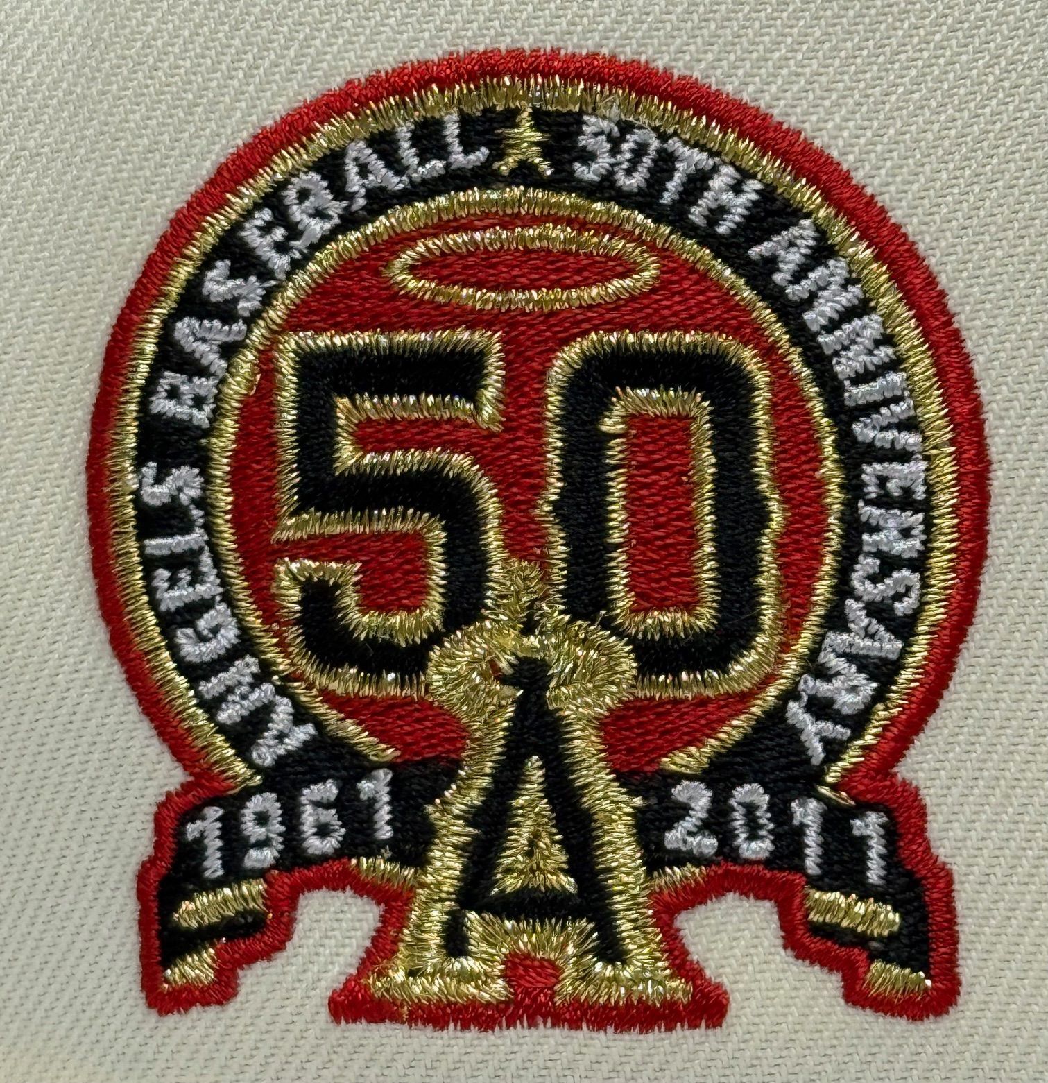 Newera ロサンゼルスエンゼルス 50thアニバーサリー 9forty A-FRAME スナップバックキャップ ツートンカラー NICORILABO_COM