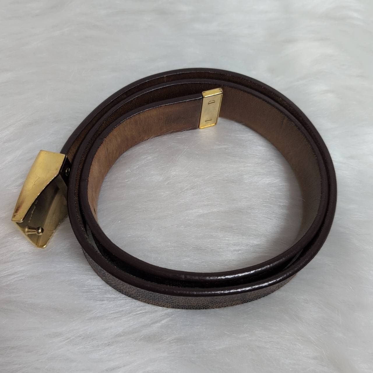 美品】 LOUIS VUITTON ダミエ サンチュール キャレ ベルト M6802