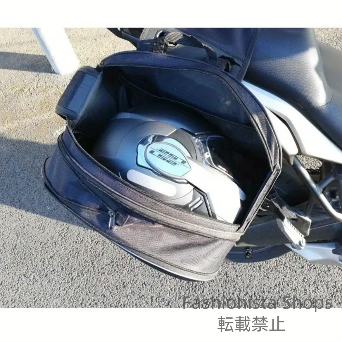 ヘルメットストラップ固定サイドバッグ ハンギングバッグ