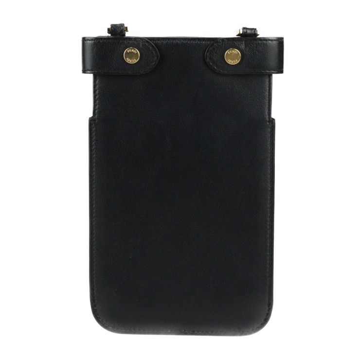 FENDI フェンディ ピーカフォン ショルダーバッグ 8M0442 カーフレザー ブラック ゴールド金具 ピーカブー スマホポーチ スマホケース  ストラップ ターンロック 【本物保証】 - メルカリ