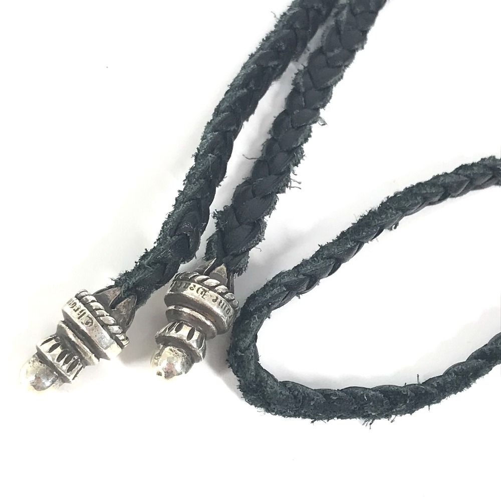 CHROME HEARTS クロムハーツ ネックレス ボロチップ レザー クロムハーツ ペンダント/ネックレス（Chrome Hearts）タイニー