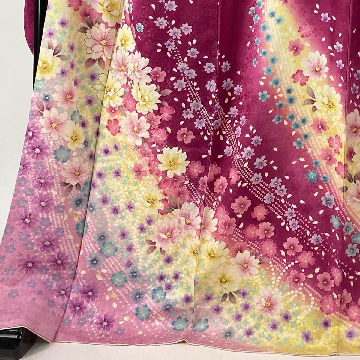 ラメ 染め分け