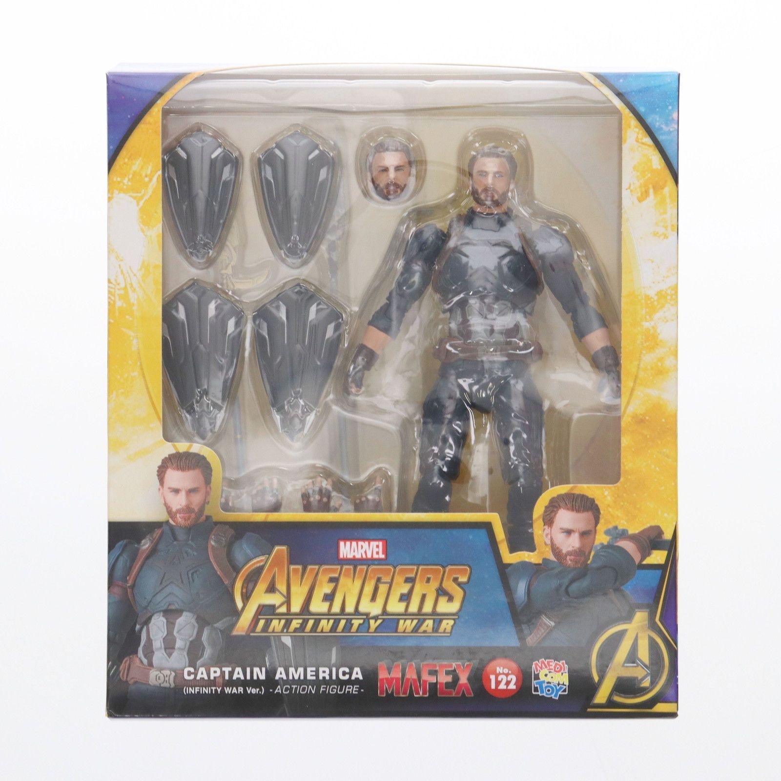 INFINITY - マフェックス No.122 MAFEX CAPTAIN AMERICA(INFINITY WAR Ver.)(キャプテンアメリカ インフィニティウォーVer.) アベンジャーズ/インフィニティ・ウォー 完成品 可動フィギュア メディコム・トイ Amazon.com: MAFEX - Avengers Infinity War - Captan America