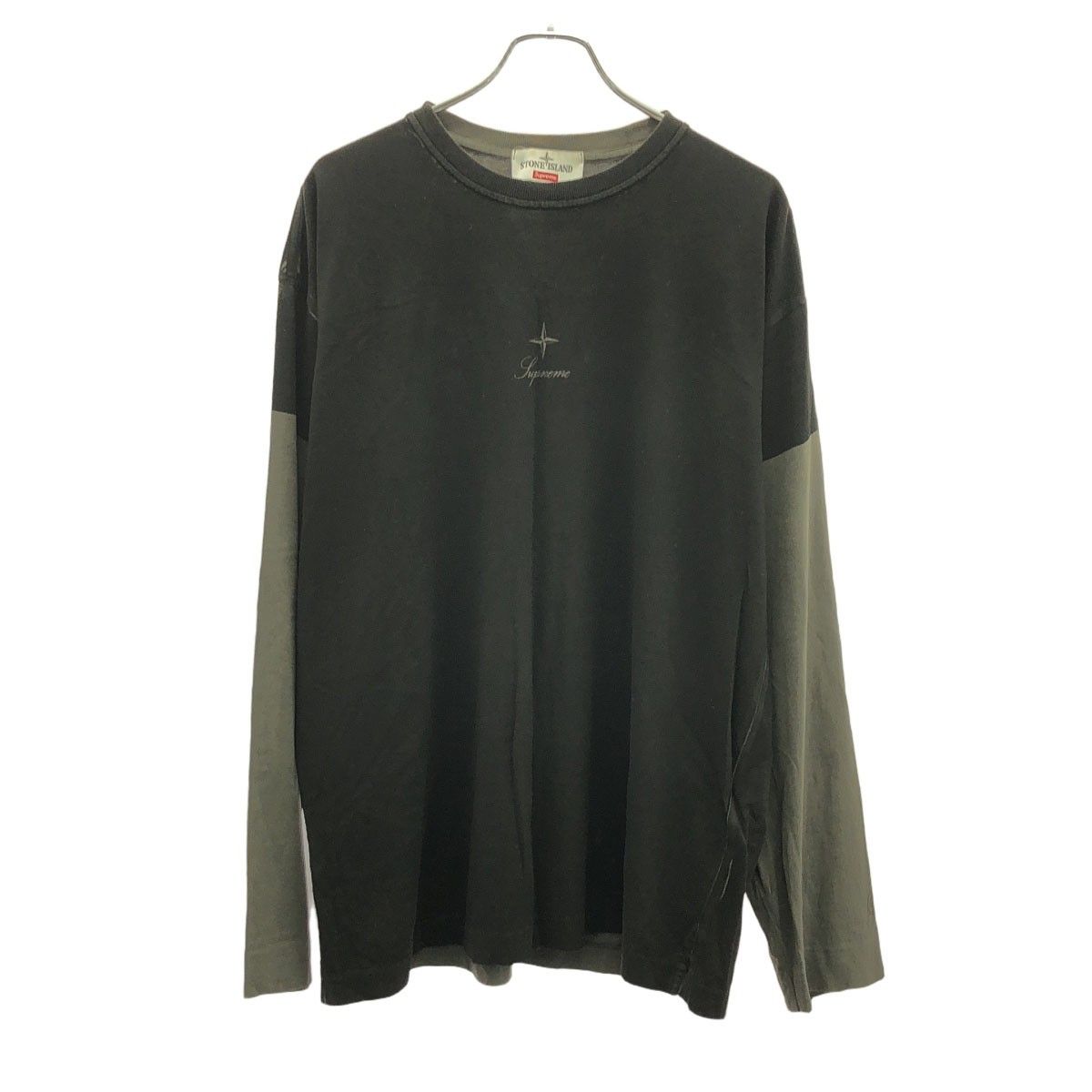 ストーンアイランド 長袖Tシャツ ロンT ブラック L STONE ISLAND