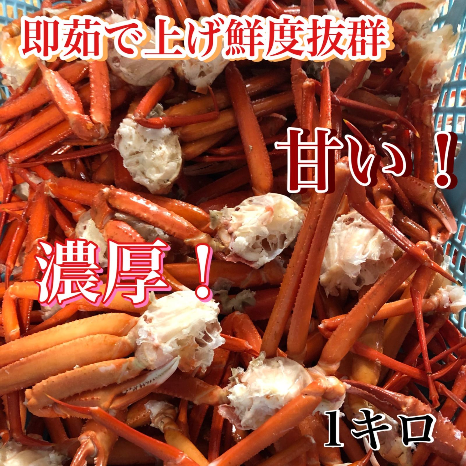 新鮮激ウマ！北海道小樽産！紅ズワイ蟹セクション1キロ送料込み4200円-0