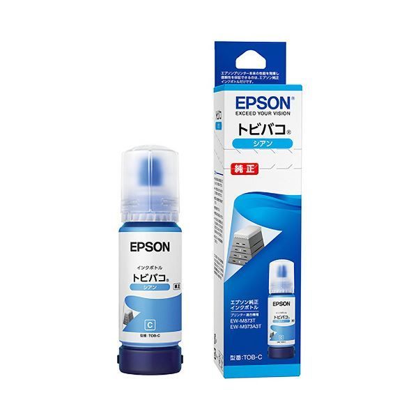 まとめ エプソンインクボトル トビバコ シアン 70mL TOB-C 1個 ×3セット