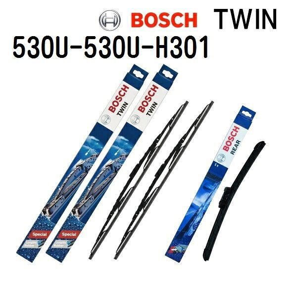 ルノー ルーテシア BOSCH(ボッシュ) 輸入車用ワイパーブレード TWIN ツインワイパーブレード 530mm 530mm 300mm 530U 530U H301 3397004584 3397004584 3397004629