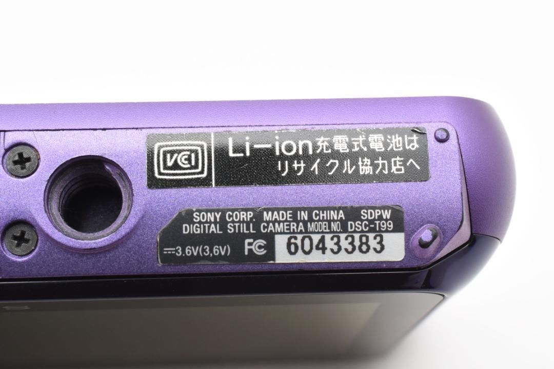 46 希少品 SONY Cyber-shot DSC-T99 パープル - メルカリ