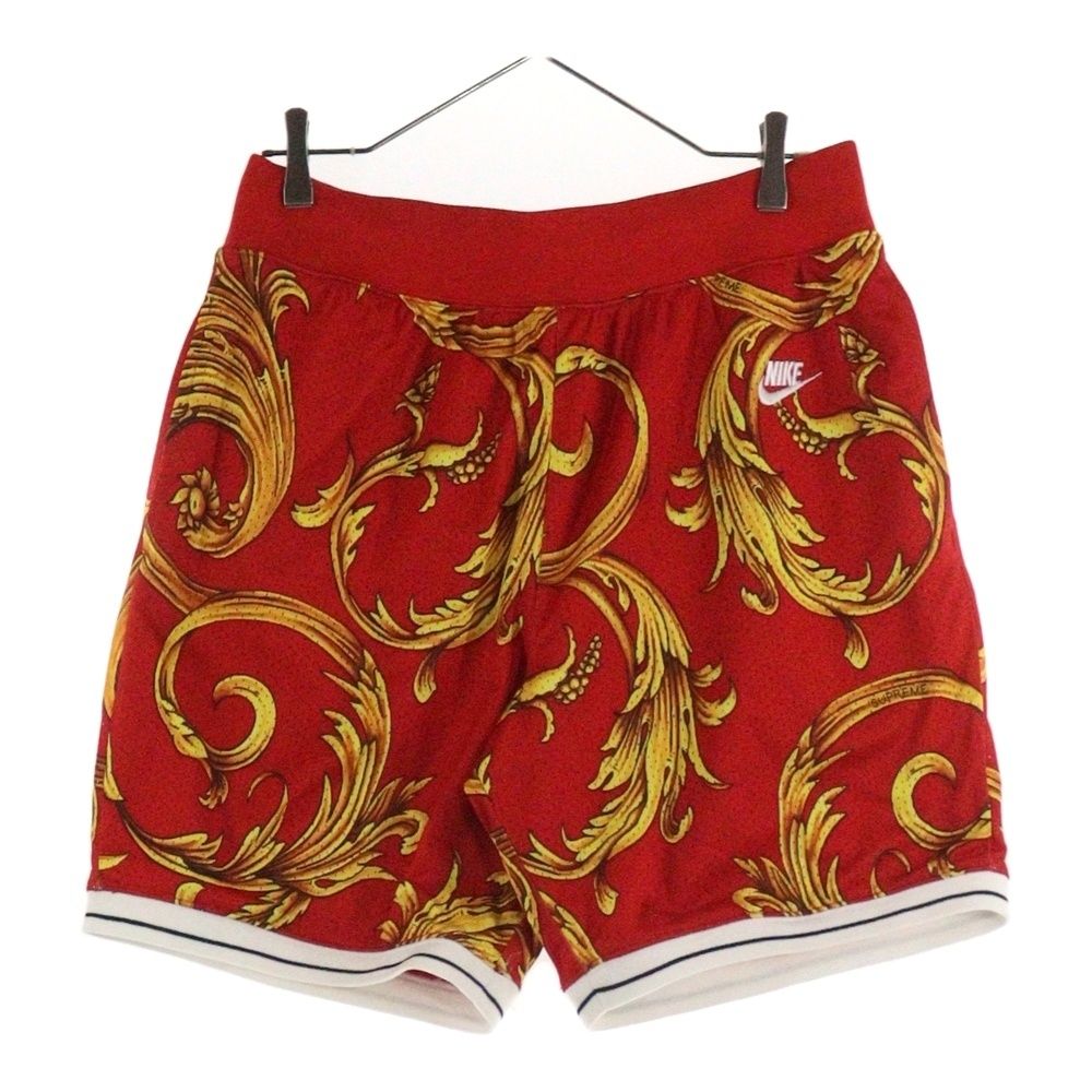 SUPREME シュプリーム 14SS ×NIKE Basketball Shorts ナイキ バスケットボールショーツ ハーフパンツ レッド 648794-657