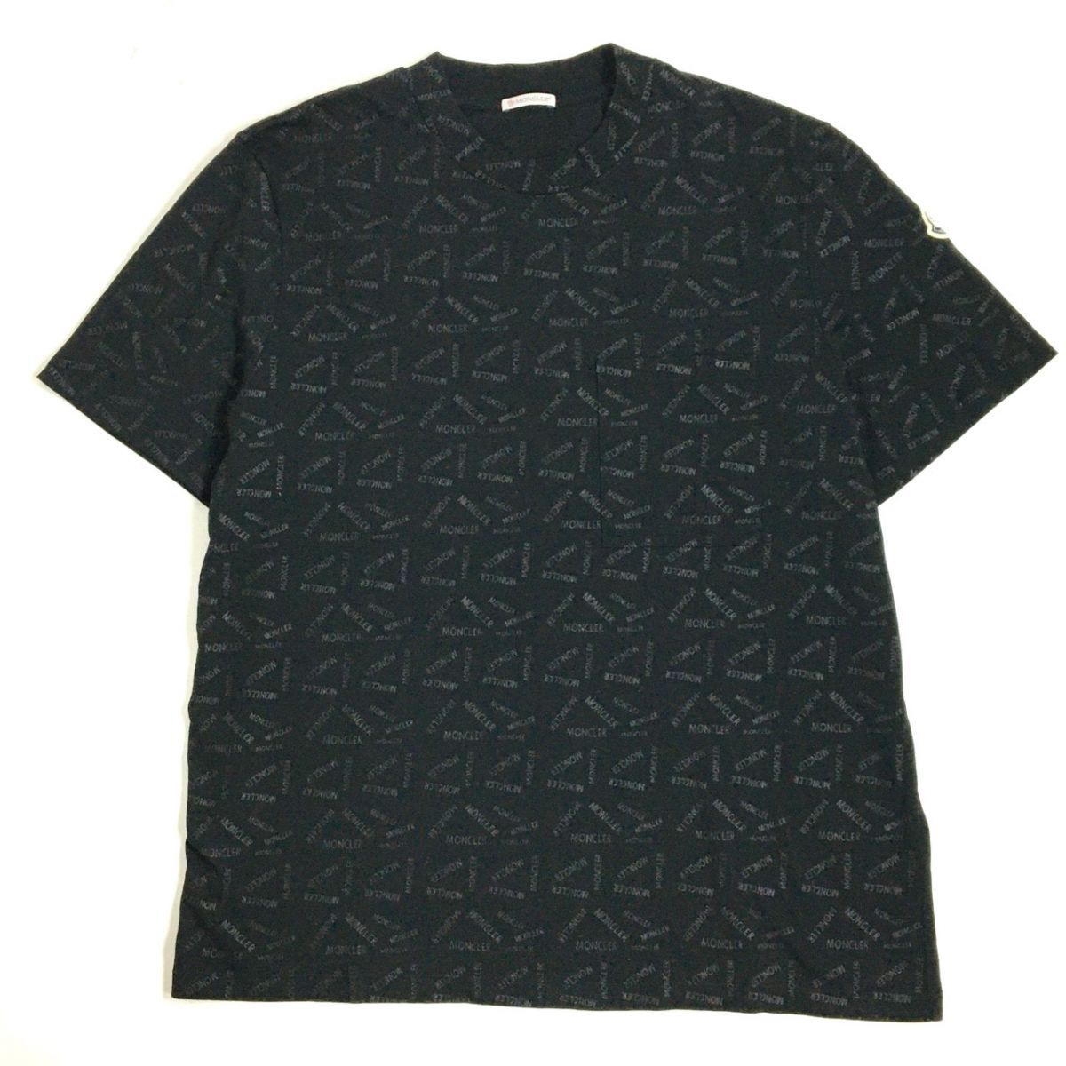 未使用品▽21SS モンクレール SS TSHIRT ロゴワッペン・ポケット付き 