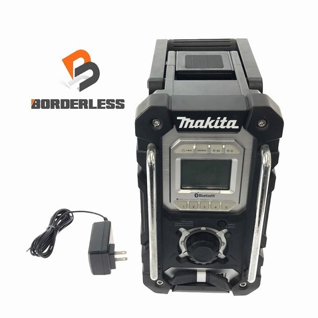 Makita MR108 ブラック ☆中古美品☆makita マキタ 7.2V~18V 充電式ラジオ MR108 黒