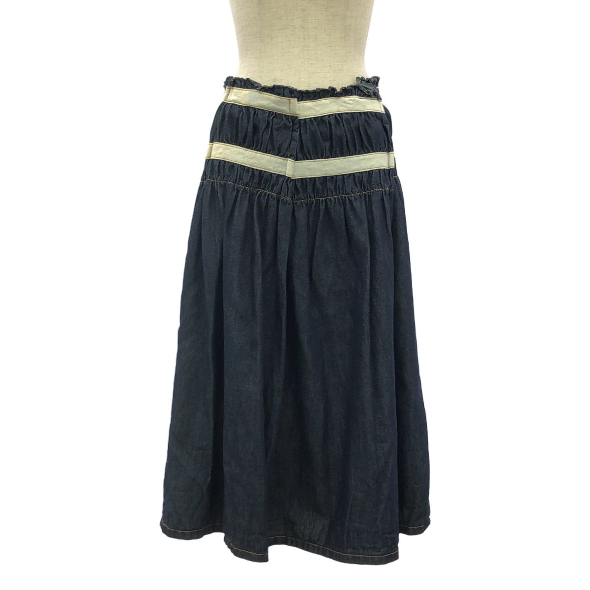 tricot COMME des GARCONS | トリココムデギャルソン | 2013SS | ウエストギャザー ボリューム デニムスカート | M | インディゴ | レディース