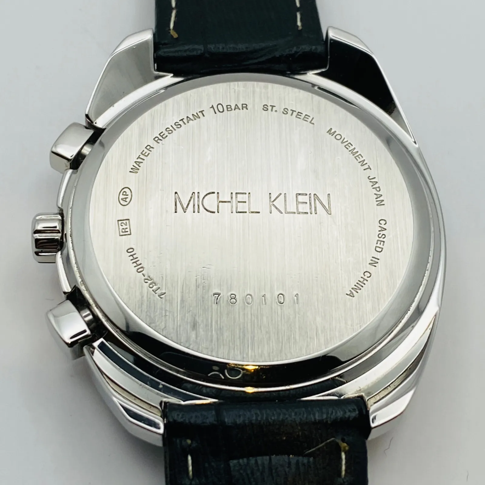 T023）希少 美品 稼動品 MICHEL KLEIN ミッシェルクラン SEIKO セイコー クロノグラフ 7T92-0HH0 人気 時計 腕時計  メンズ|mercariメルカリ官方指定廠商|Bibian比比昂代買代購