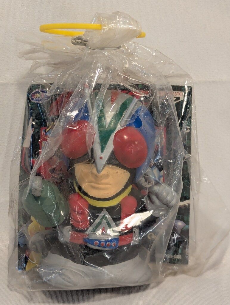 仮面ライダー貯金箱バンプレストライダーマン、ストロンガー、スーパー1、Rｘセット バンプレスト ソフビ貯金箱コレクション2 仮面ライダーV3 ライダーマン