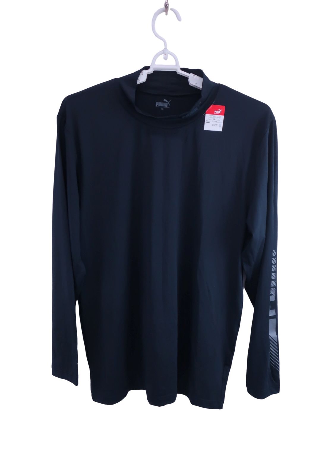 【未使用品】PUMA GOLF(プーマゴルフ) ハイネックシャツ 黒 メンズ LL ゴルフ用品 2411-1016 新品