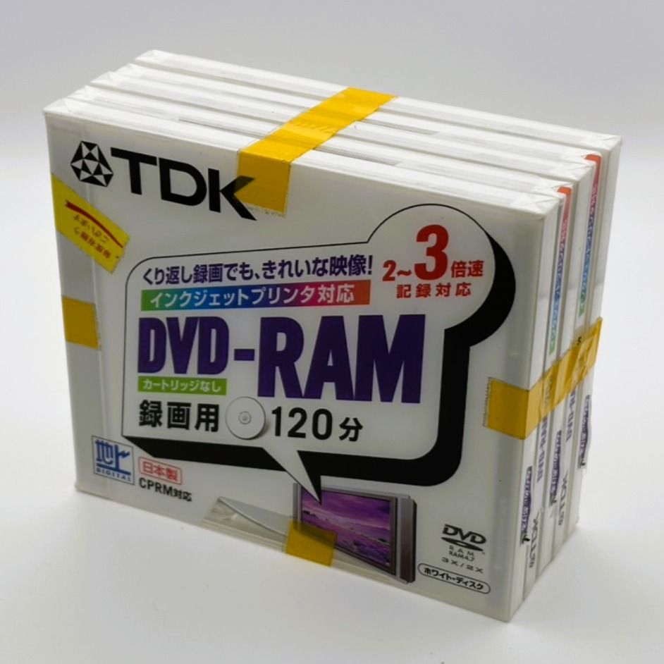 【半額】 未開封品】 CPRM 2～3倍速記録対応 120分 録画用 DVD-RAM TDK その他