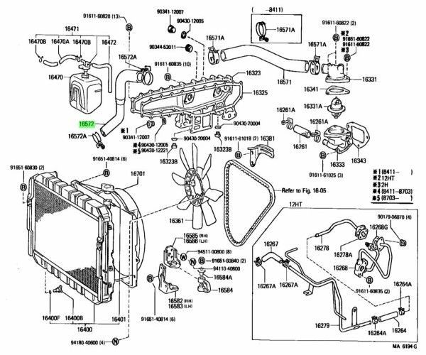 トヨタ ランドクルーザー 60 ラジエータ アウトレットホース Hose Radiator Outlet TOYOTA LEXUS Genuine JDM OEM メーカー純正品 未使用