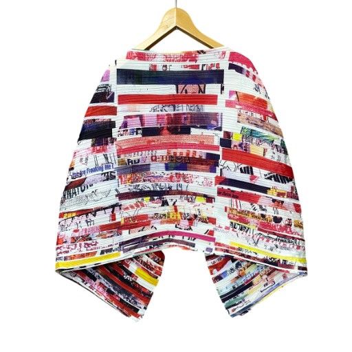 ほぼ未使用品✨プリーツプリーズ Terry Johnson コラボ ワンピース プリーツプリーズ PLEATS PLEASE 美品 イッセイミヤケ 13SS