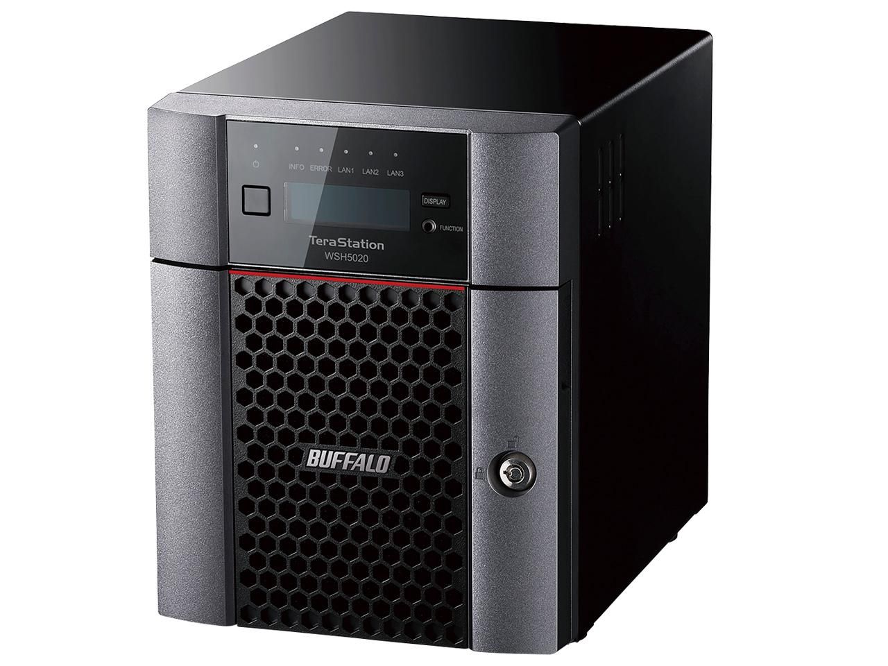 【新品・2営業日で発送】BUFFALO バッファロー ハードウェアRAID TeraStation WSH5420N9シリーズ 4ベイデスクトップ 12TB Workgroup(WSH5420DN12W9)