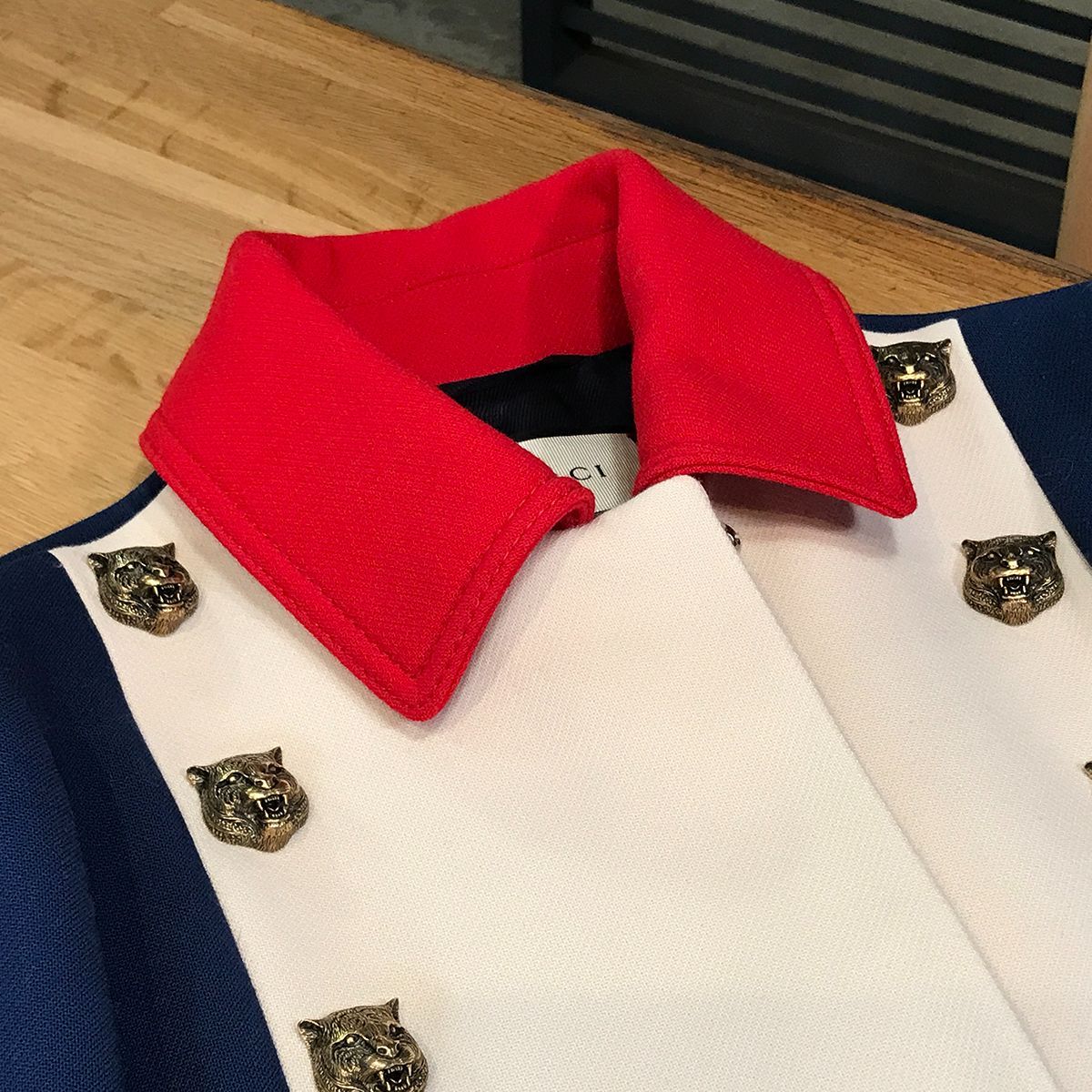 GUCCI コート サイズ40 ボルドーカラー レディース