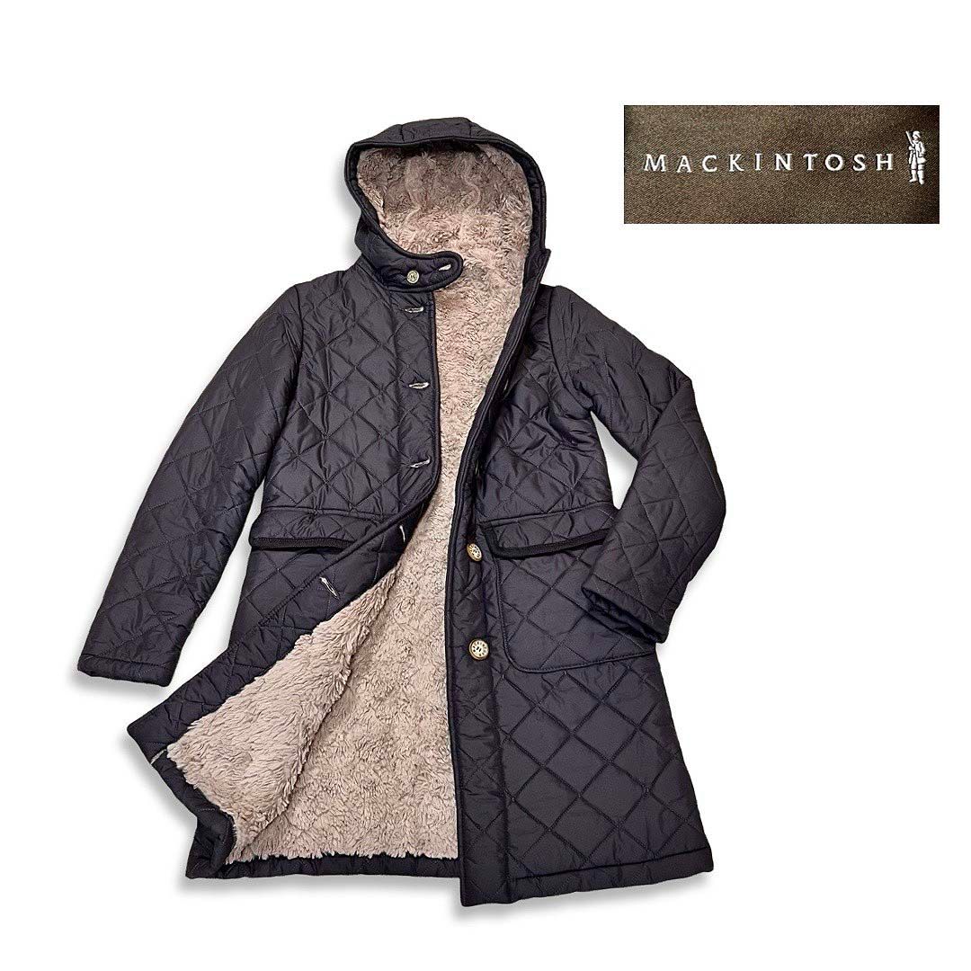 MACKINTOSH マッキントッシュ フーデッド ボア キルティング ロング 