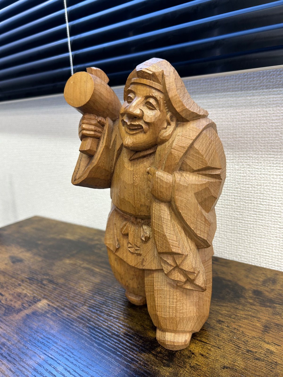 彫刻 オブジェ 木彫り 一刀彫 希少☆アフリカ武族一刀彫☆木彫り 漁夫