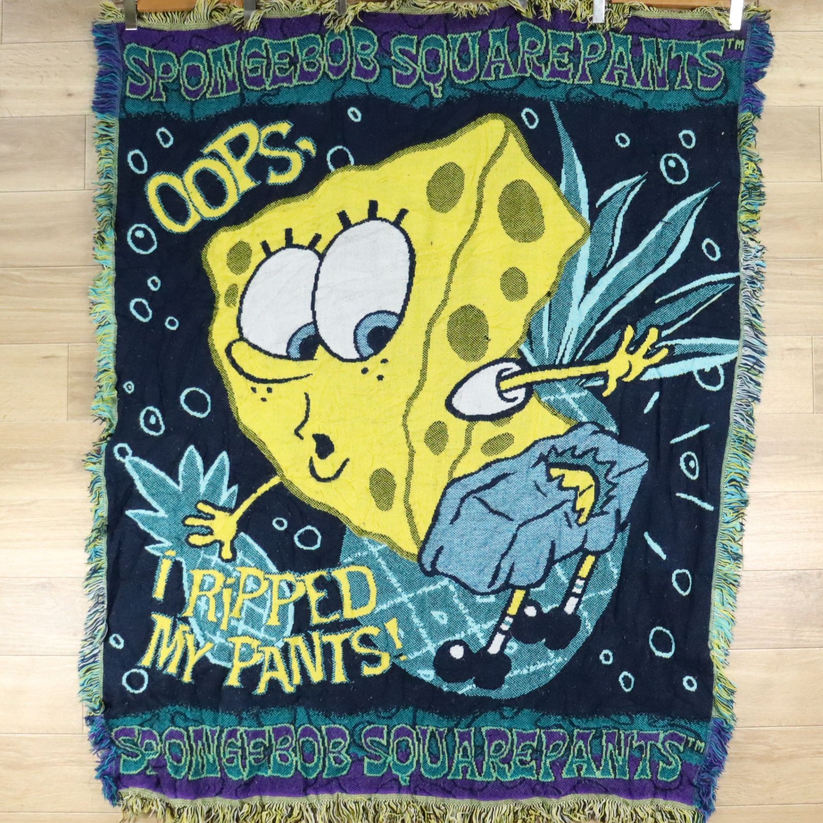 B12-6|O4.4-1 Spongebob スポンジボブ ラグ マット カーペット ブランケット マルチカバー タペストリー インテリア 雑貨 絨毯