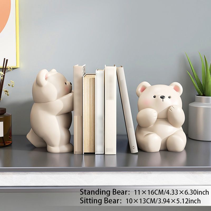 太ったかわいいクマのブックエンド