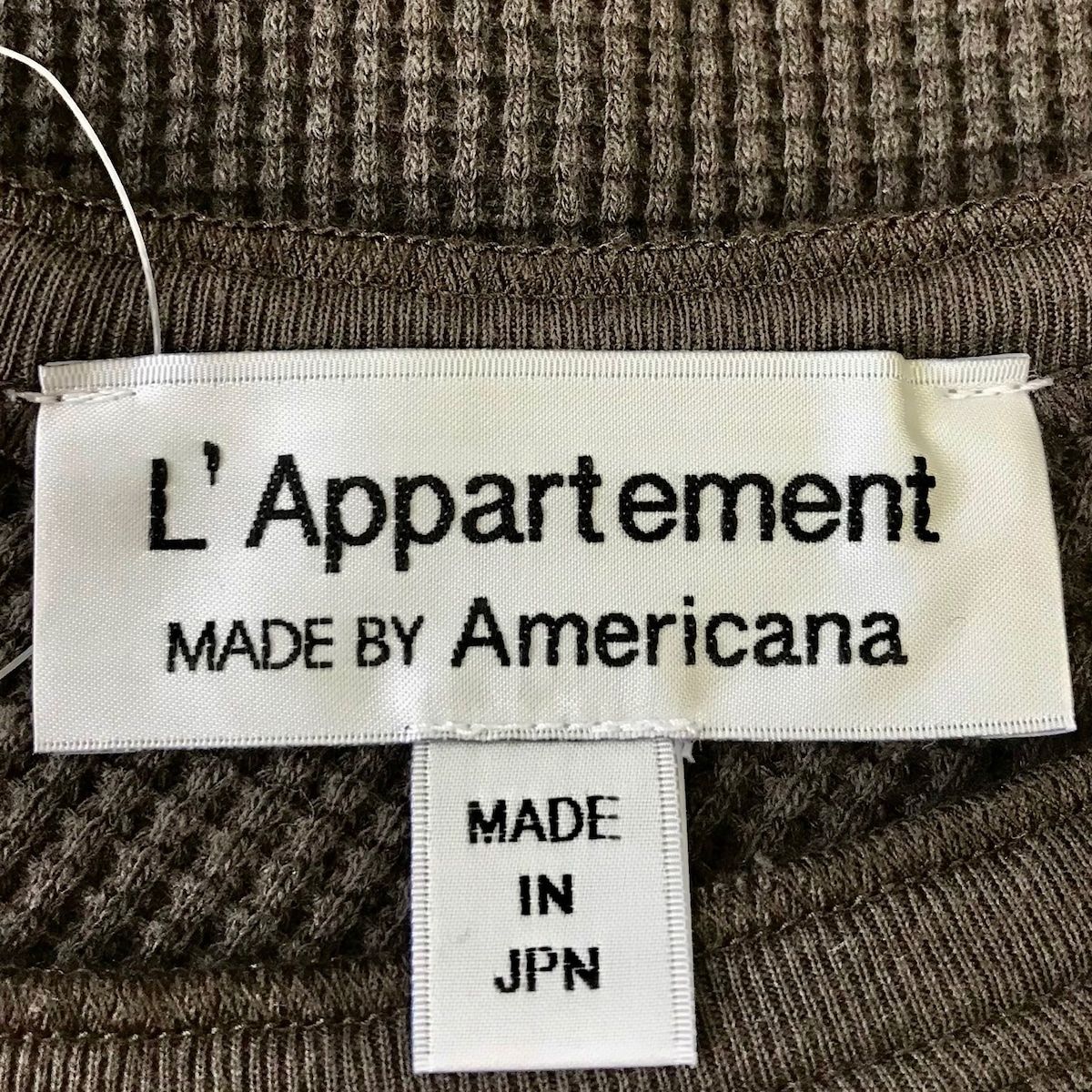 L'Appartement(アパルトモン) 半袖Tシャツ レディース ダークグレー サーマル