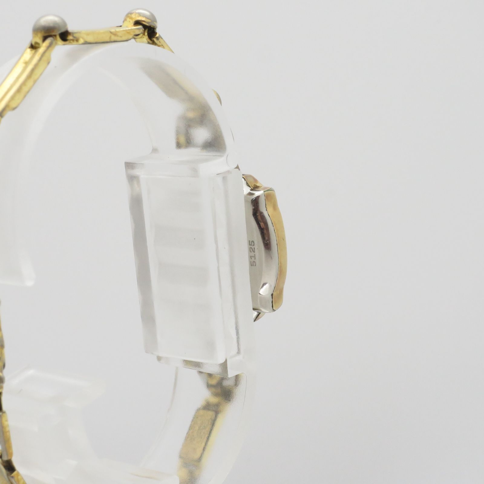 稼働品】Sマーク 鶴印 14K セイコー ブレスレットウォッチ