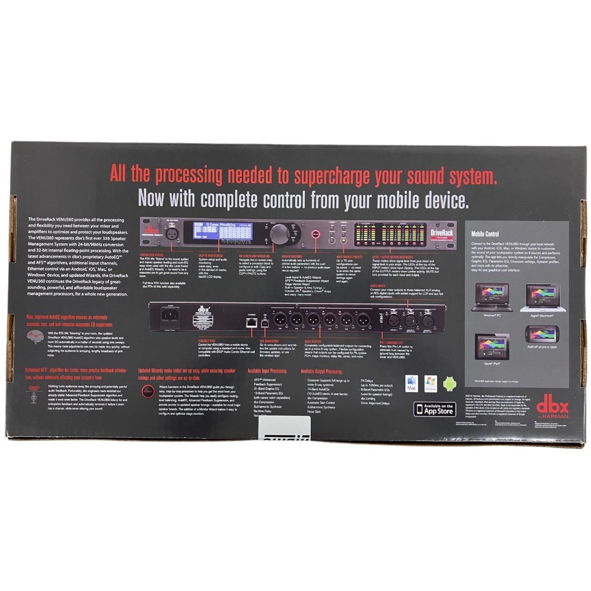 dbx スピーカー プロセッサー VENU 360 新品未使用品4 dbx ( ディービーエックス ) DriveRack VENU360 スピーカー