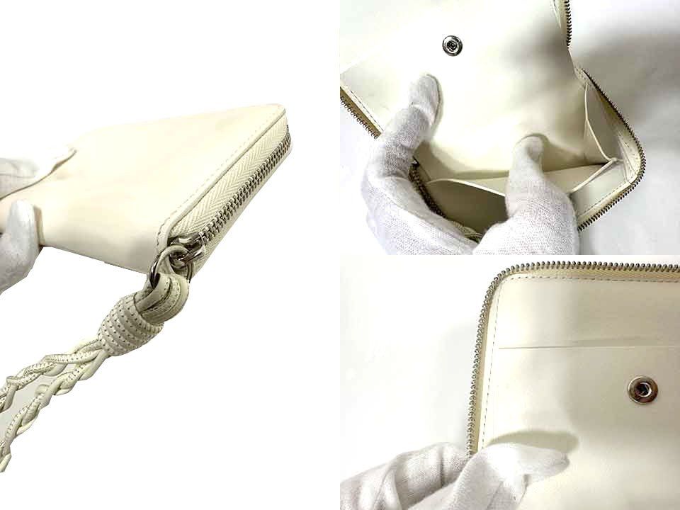 【中古】JIL SANDER ジルサンダー 小物 POCKET ZIP AROUND WALLET 二つ折り財布 ラウンドファスナ オフホワイト＿S13＿s-0059-r13 中古】JIL SANDER ジルサンダー 小物 POCKET ZIP AROUND WALLET 二
