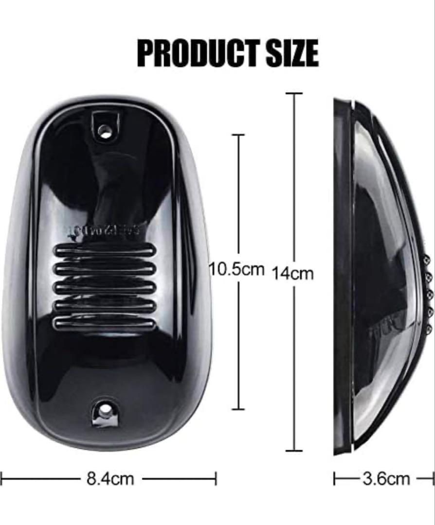 ルーフライト 12V スモークカバー LEDキャブルーフトップ ハイラックス
