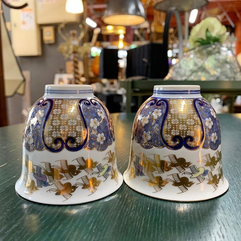 2170 其泉　賞美堂　金彩千鳥祥瑞　茶器セット　急須1客　湯呑5客 2170 其泉 賞美堂 金彩千鳥祥瑞 茶器セット 急須1客 湯呑5客 2170