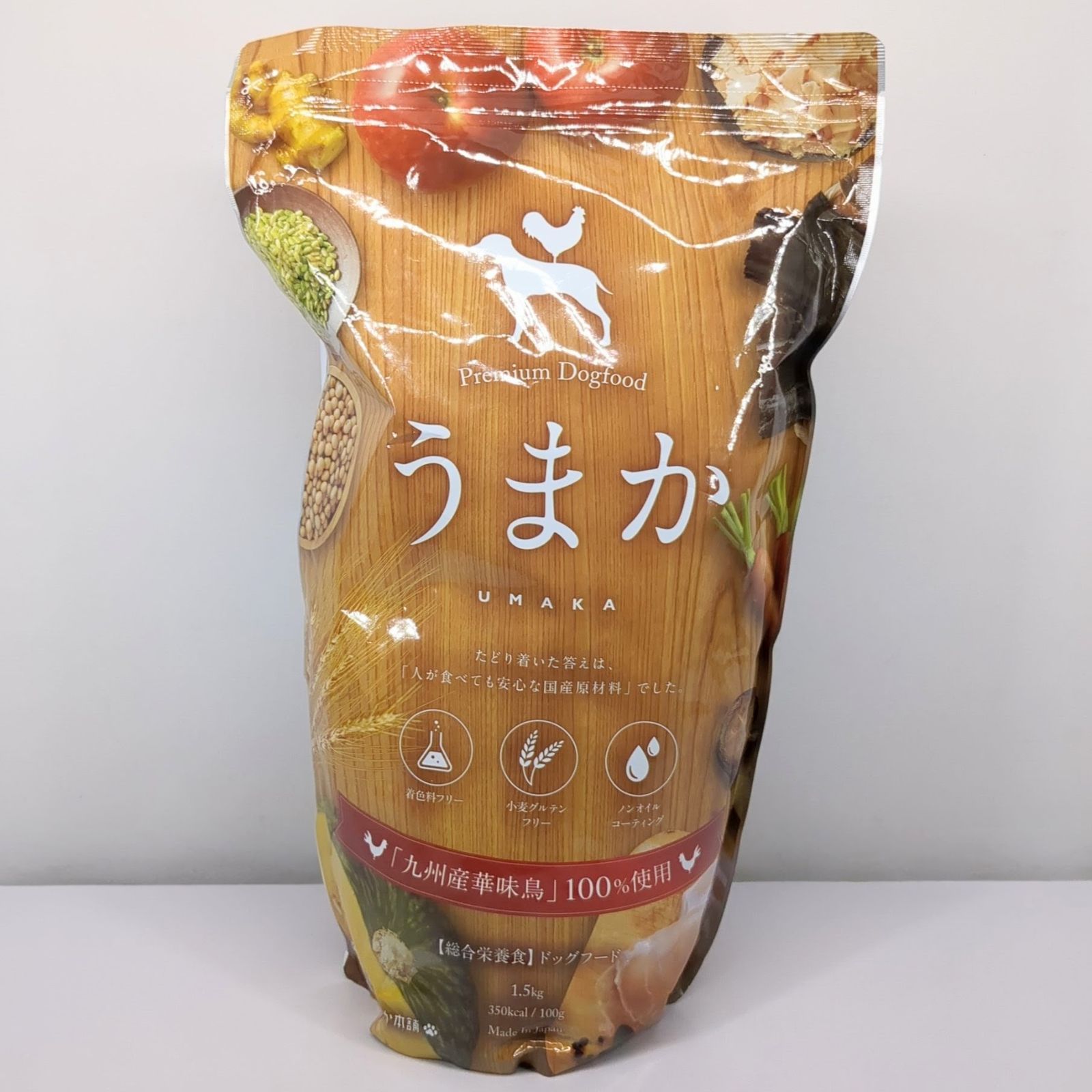 うまか ドッグフード 1.5kg うまか UMAKA プレミアムドッグフード 1.5