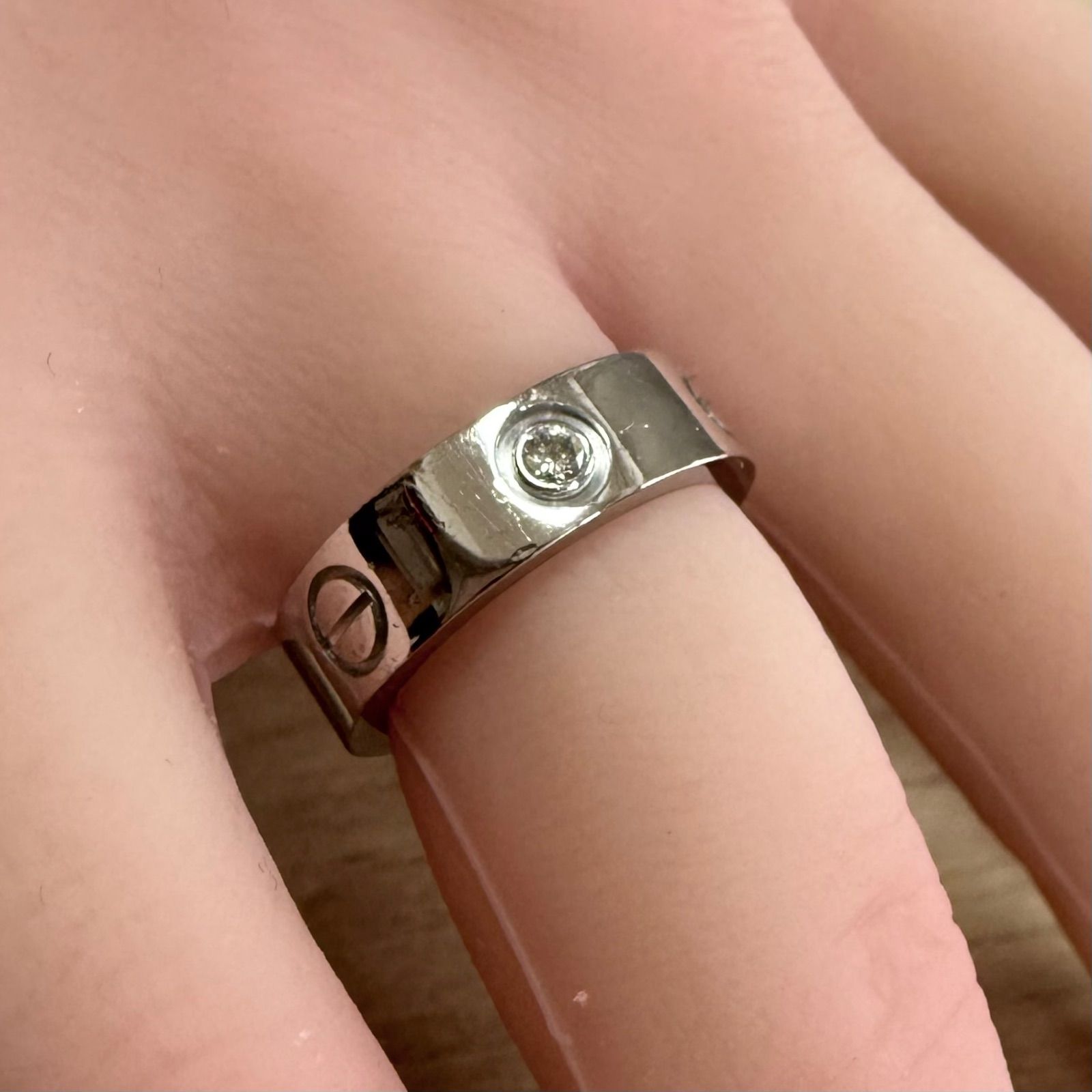 Cartier ラブリング ハーフダイヤ 3P 50 10号 楽天市場】カルティエ 指輪 レディース ラブリング ハーフ