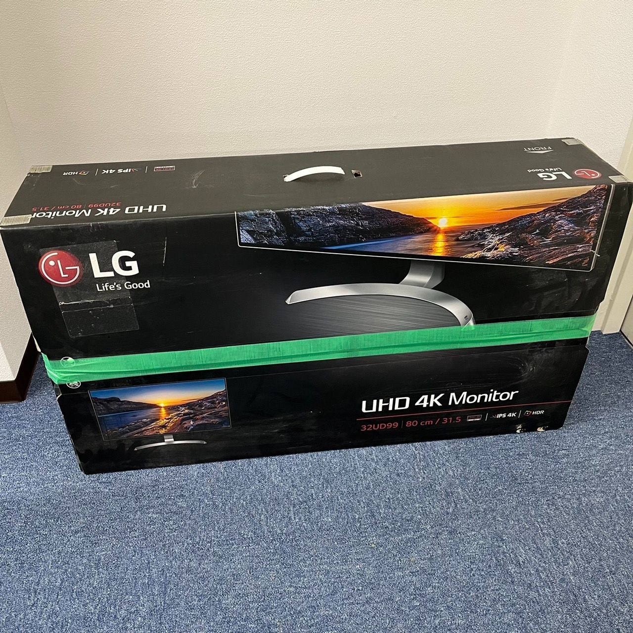 箱あり】LG 31.5インチ HDR 4辺フレームレス 4Kモニター 32UD99-W 