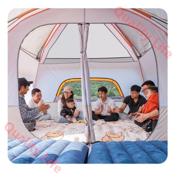 テント キャンピングテント ドームテント 2ルーム 大型 4-6人用