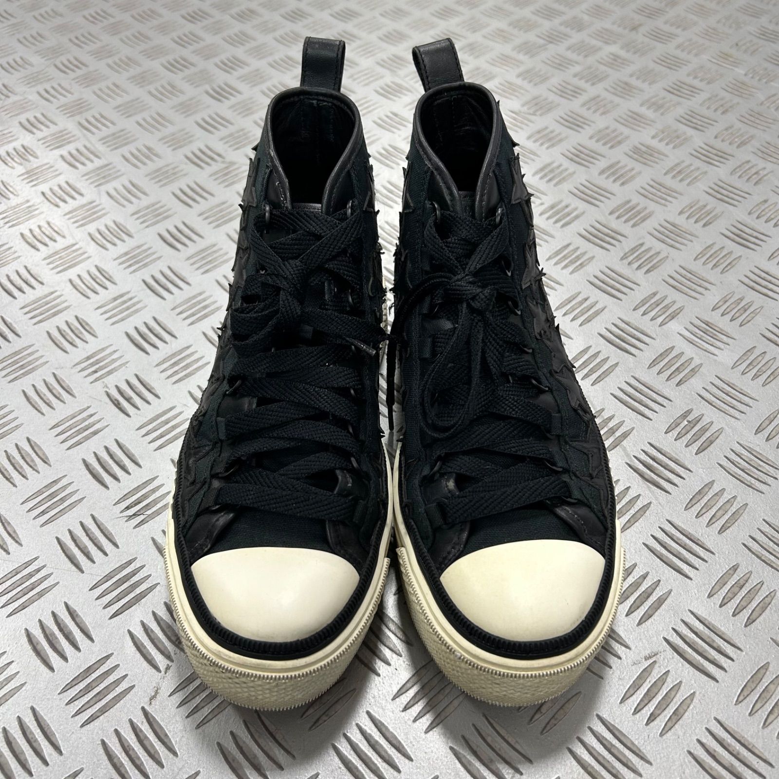 77】AMIRI アミリ Black Star Court スニーカー ブラック スター