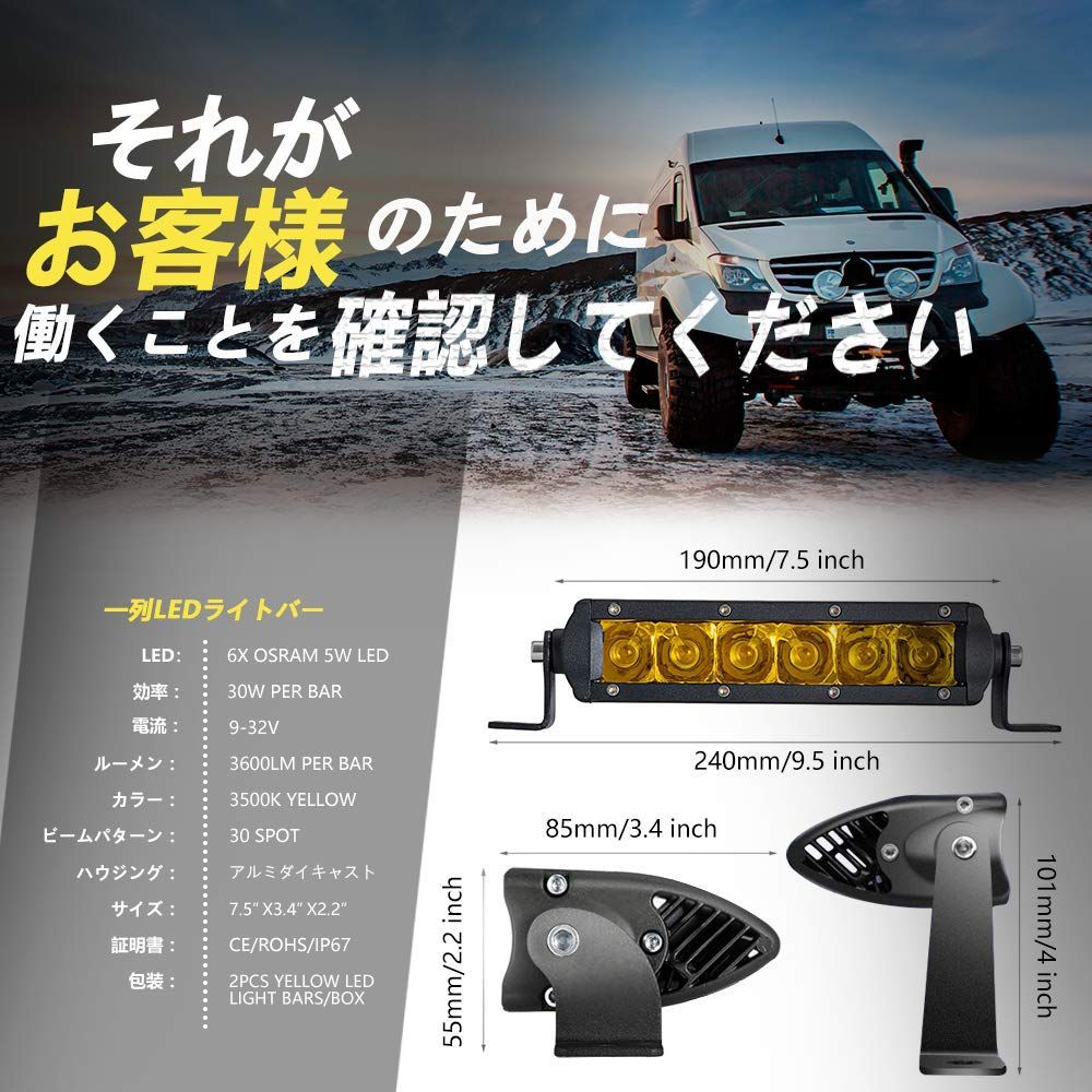 フォグランプ 狭角